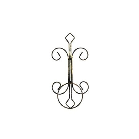 Ore International ORE International LB-1717 16 in. Single Pot Cast-Iron Crest Wall Planter Decor LB-1717